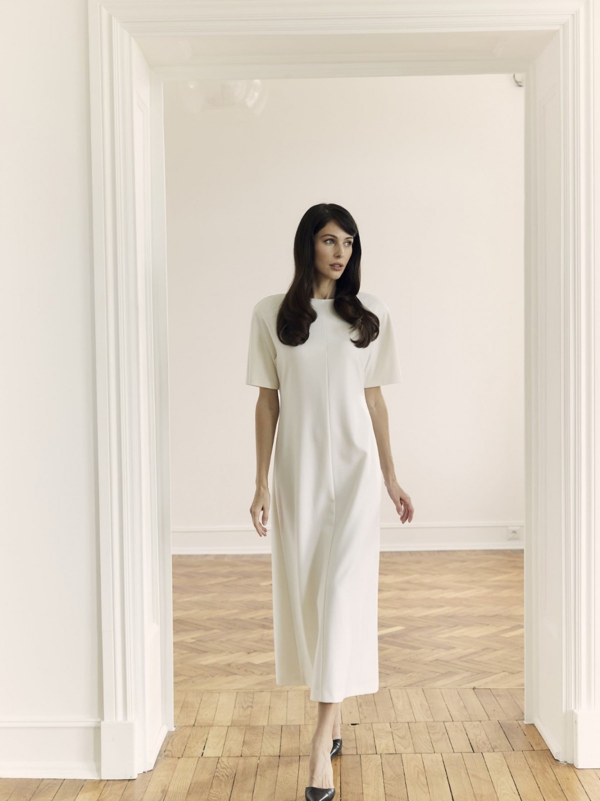 Платье из трикотажного кашемира