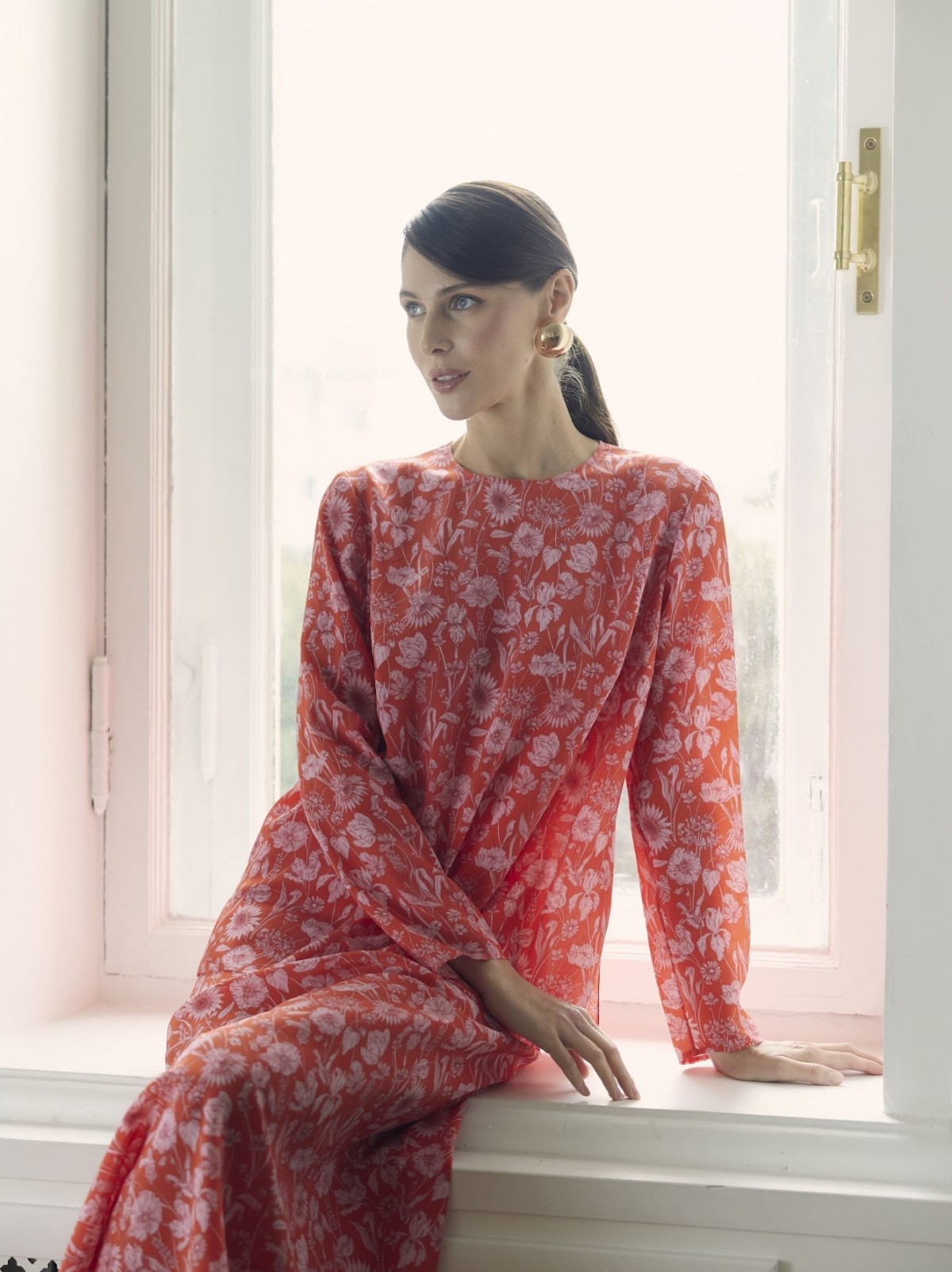 Блуза и юбка из шелка