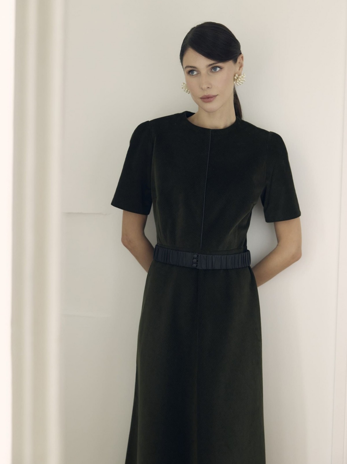 Платье из вельвета Scabal