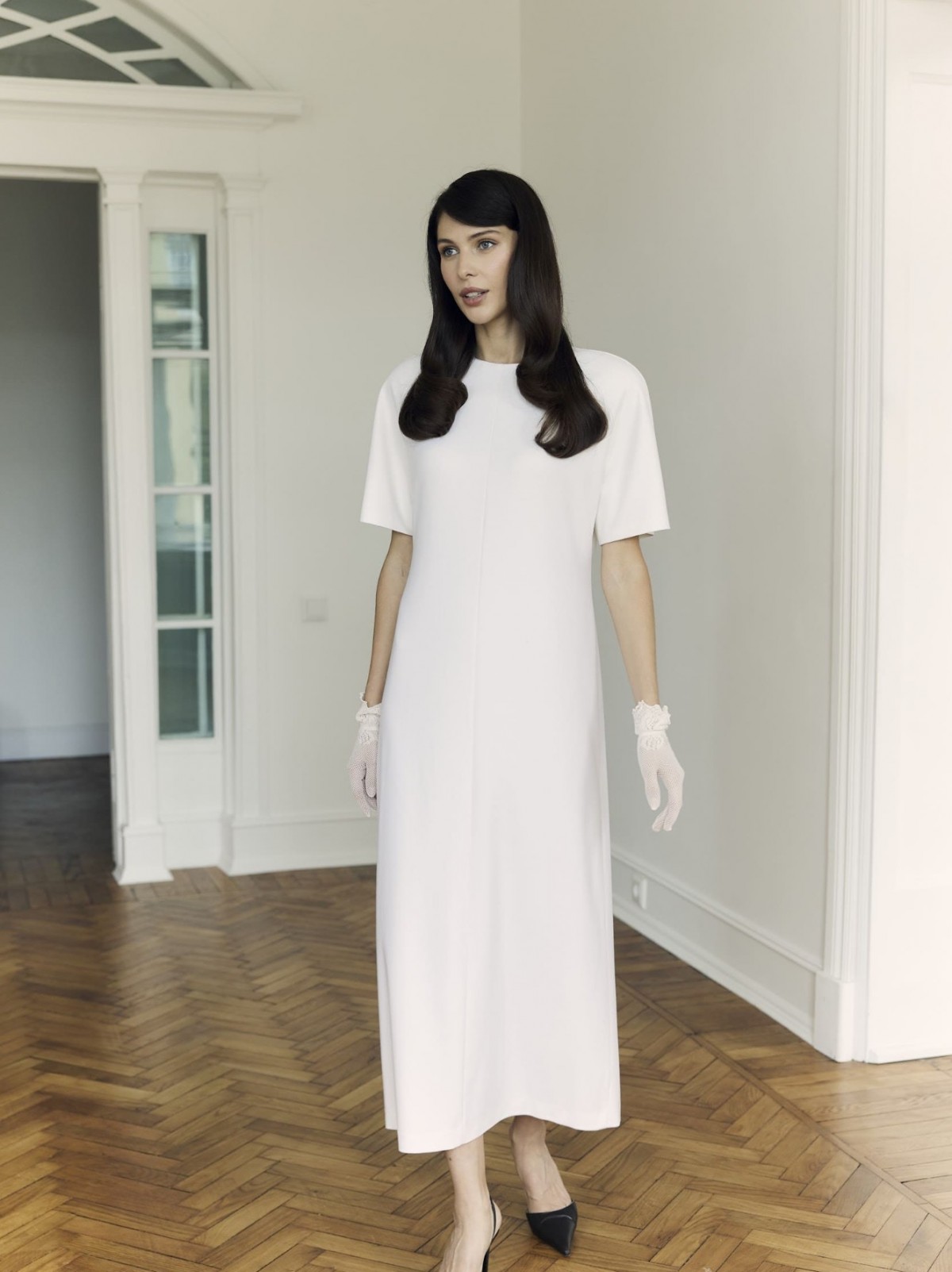 Платье из трикотажного кашемира