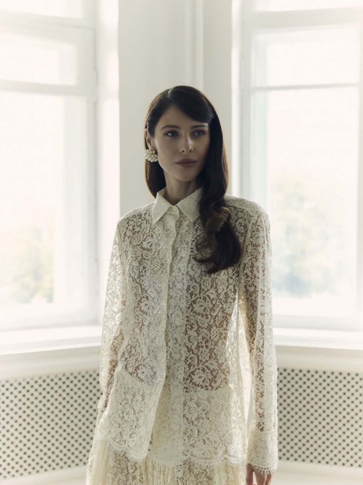 Рубашка и юбка из кружева Sophie Hallette